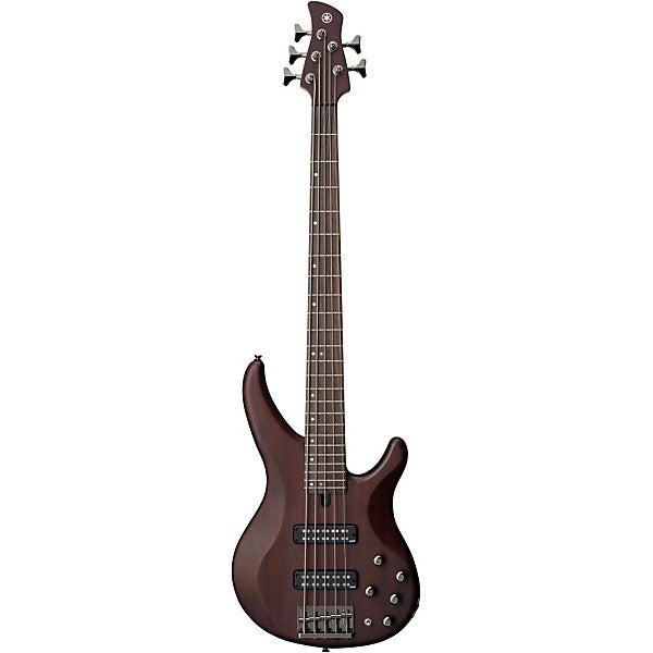 Yamaha TRBX505 5-String Premium Electric Bass Transparent Brown Rosewood Fretboard