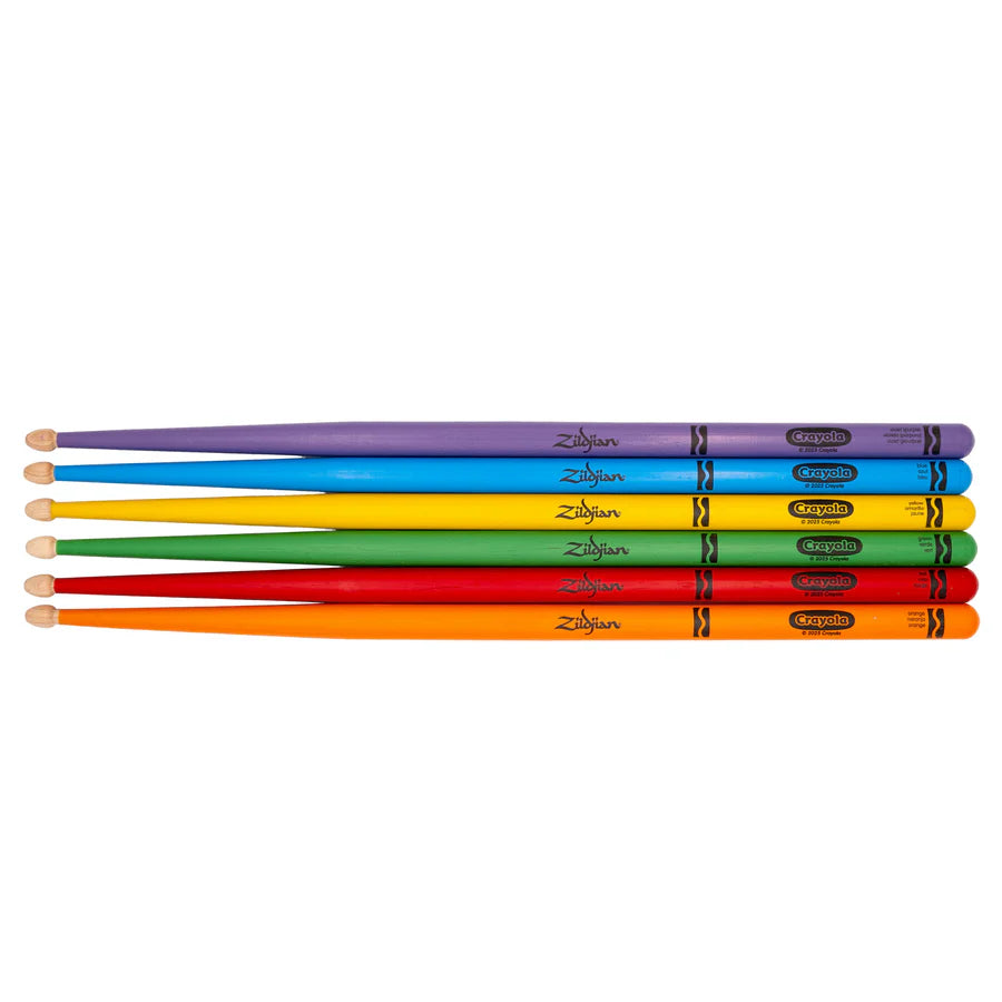Zildjian x Crayola ZKIDS Drumsticks Pack &amp; Practice Pad