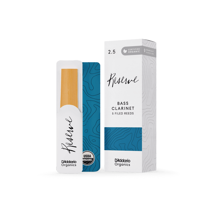 D'Addario Organic Reserve Bass Clarinet Reeds - Box of 5
