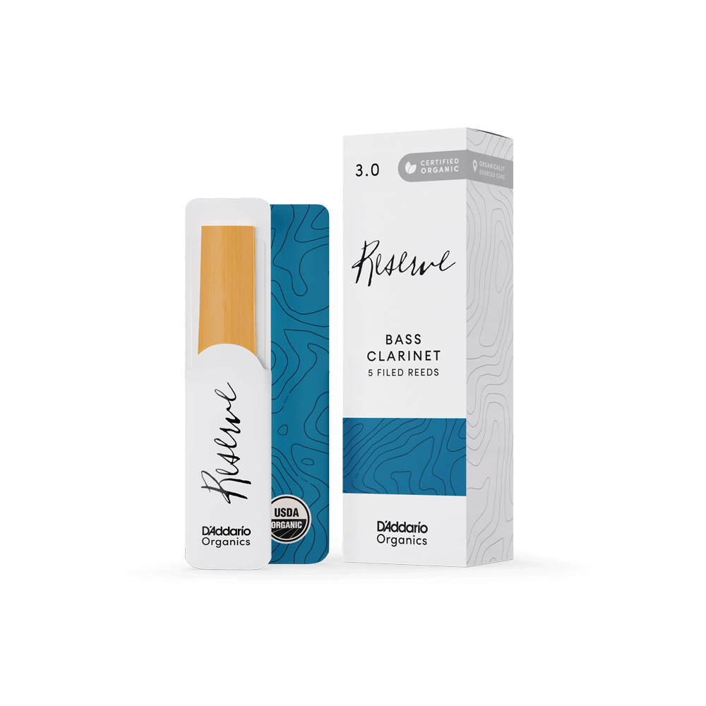 D'Addario Organic Reserve Bass Clarinet Reeds - Box of 5