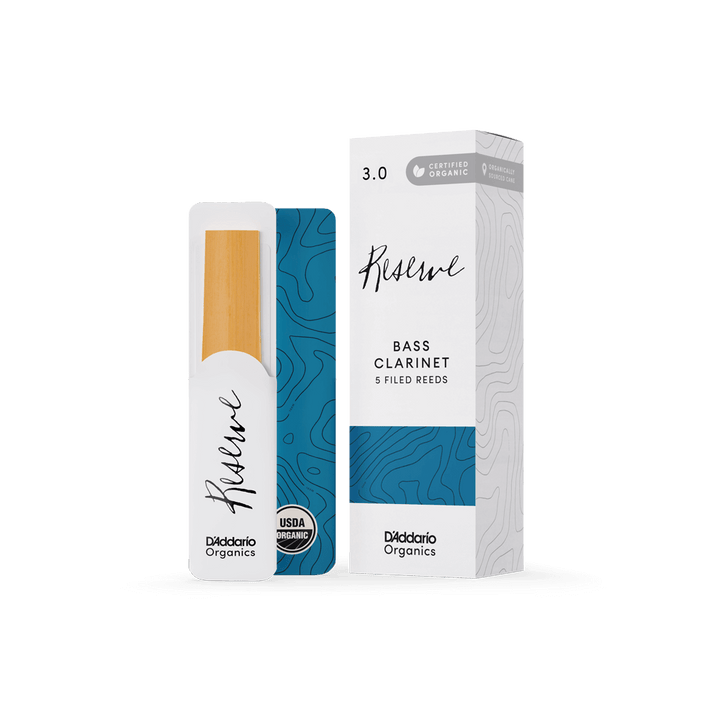 D'Addario Organic Reserve Bass Clarinet Reeds - Box of 5