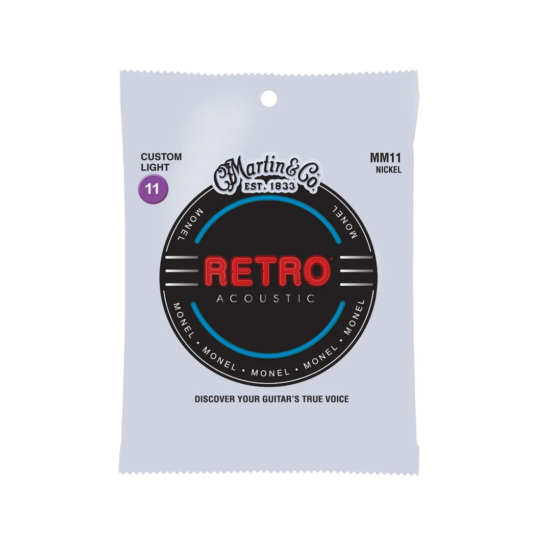 Martin MM11 Retro Custom Light Acoustic Guitar Strings (11–52)