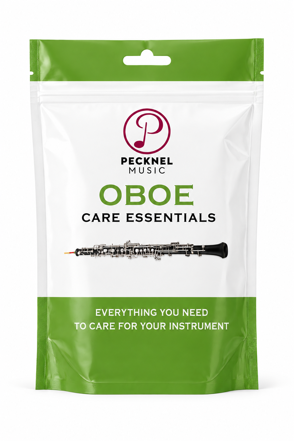 Oboe care kit on white