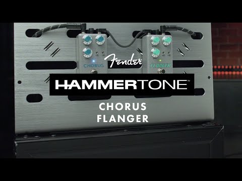Fender Hammertone Chorus Effects Pedal Gray and Aqua