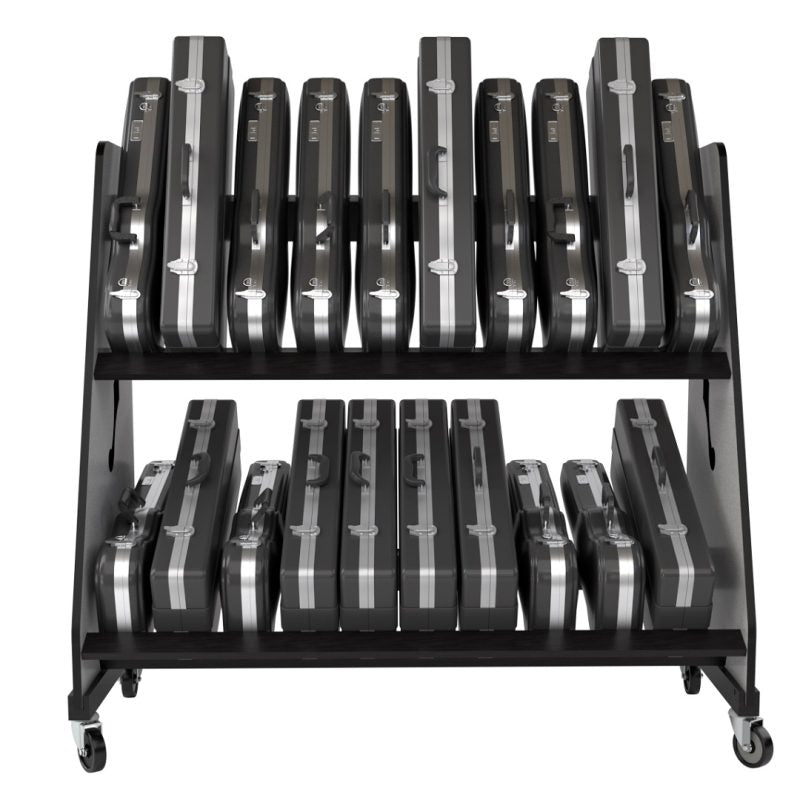 Viola Storage Rack A&S Band Room Violin & Viola Rack – Holds Up to 20 Cases – Pecknel Music