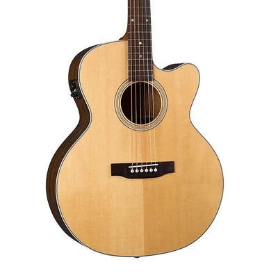 Blueridge BR-65CE Contemporary Series Medium Jumbo Acoustic-Electric Guitar with Case